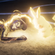 Pikachu attempting to revive Ash by shocking him.